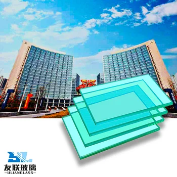 Ulianglass Tempered Glass Flat Architectural Tempered CE Certificate Aluminum Alloy Frame Thick Tempered Glass