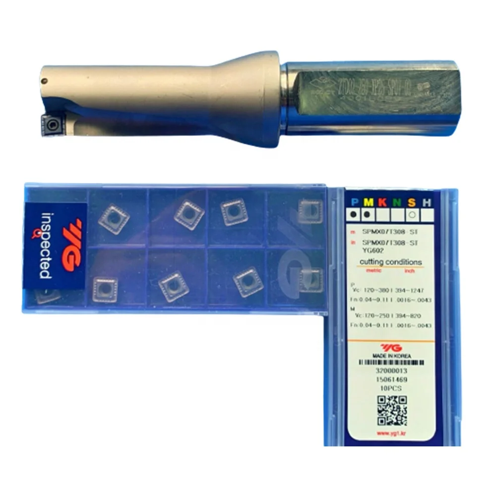 Index Drill Tungsten Carbide Insert Tooling Spmx07 Yg602 Insert Yg Apmt