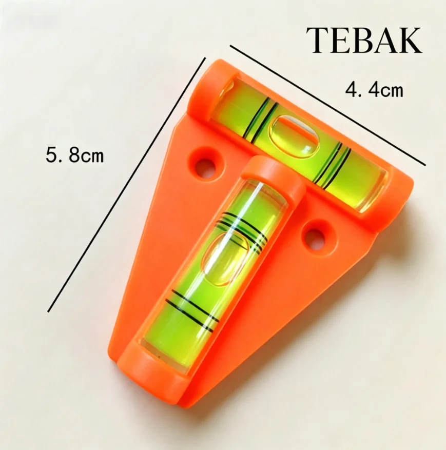 TEBAK Mini Spirit Level Bullseye Bubble Level T-Type Universal Inclinometer Sensor