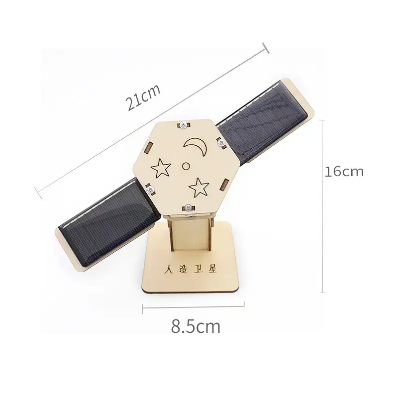 DIY Holz wissenschaft liches Experiment Knstliche Satelliten Solarenergie  Modell Wissenschaft liche und pdagogische Ausrstung fr Kinder
