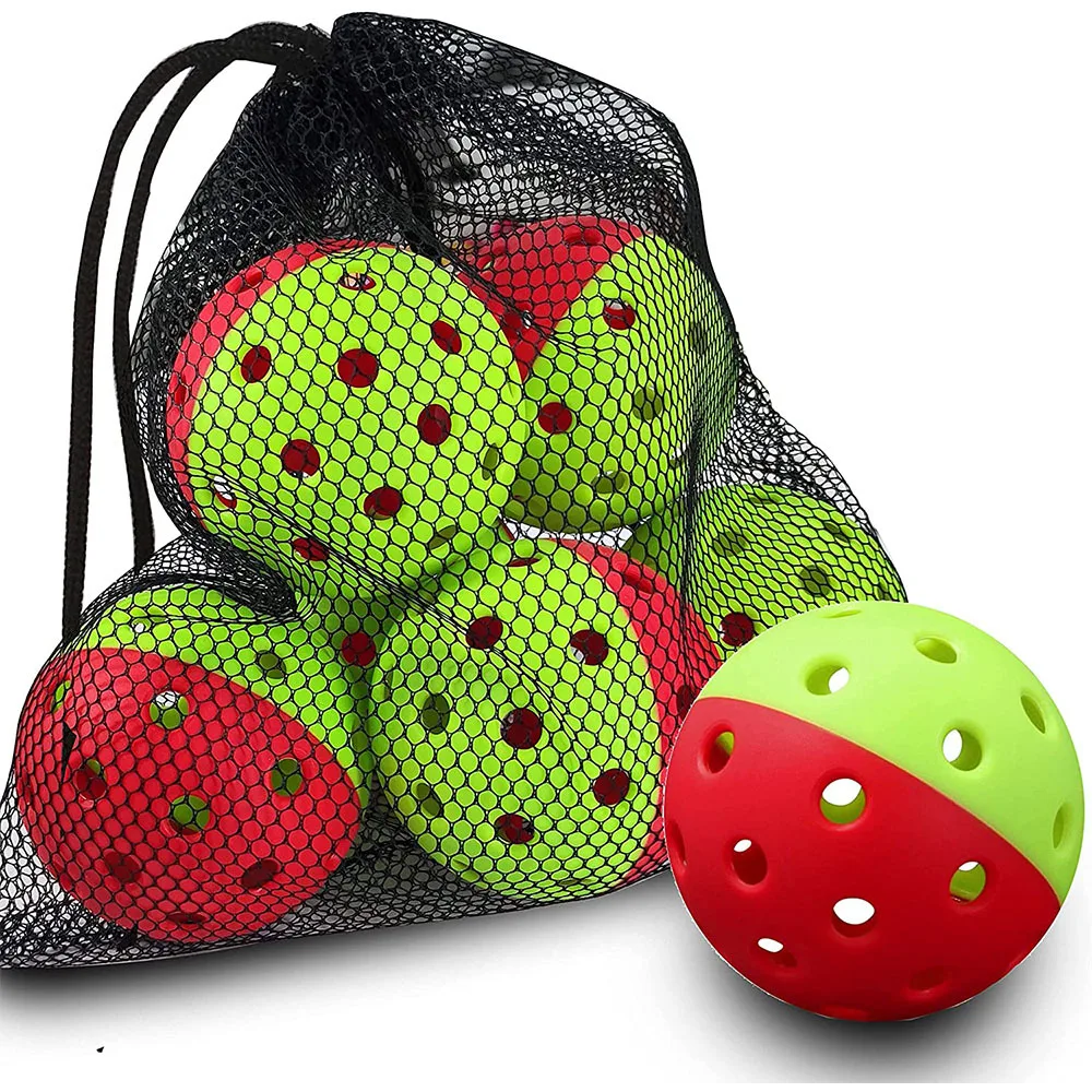 Custom 26 40 Holes 72 74mm High-strength Non-cracking Pickleball  Factory Wholesale TPE PE Pickle Ball Practice Pickle Balls factory