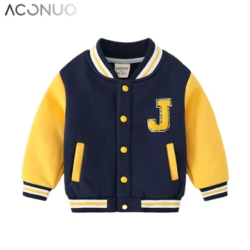 Color-block Baseball Jacket - Navy blue/white - Ladies