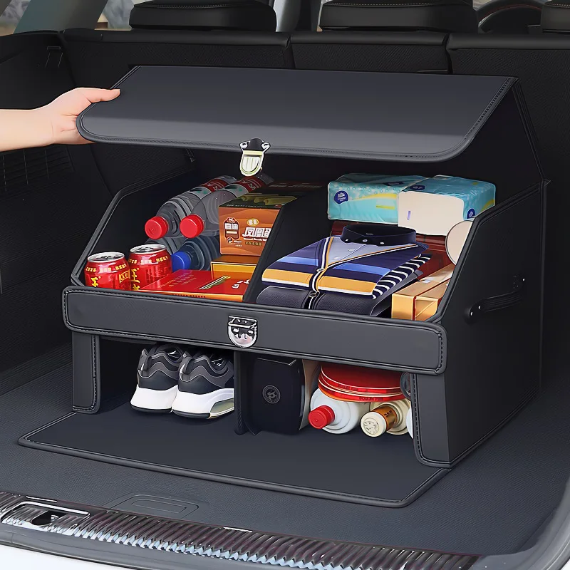 Factory Custom Car Trunk Organizer Storage Box Double Layer Organizer Auto Car Trunk Storage Box 0725