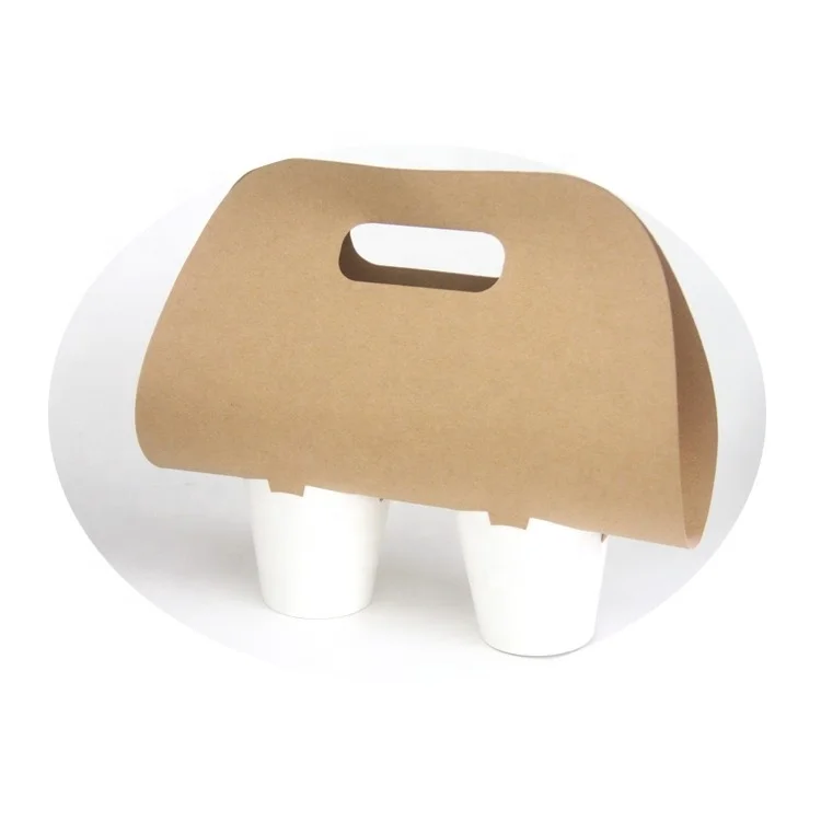 Source Corrugated Cardboard Box Coffee Drink 2 4 Cup Holder Tray Cup  Carrier Holders Paper Cups on m.