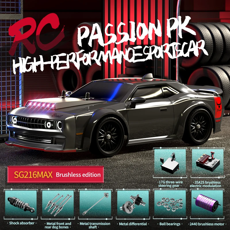 ZLL SG216 MAX RC Car Brushless 4WD 1:16 70KM/H High Speed Racing