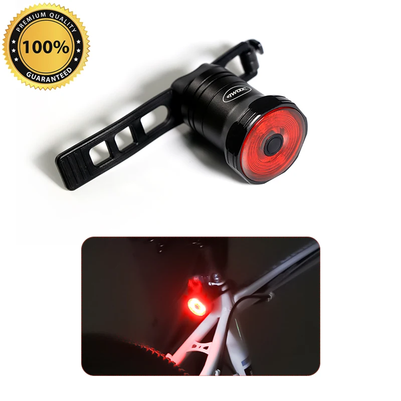 product new image smart rear light bicycle tail light usb bike flashlight lantern led lamp auto brake sensing safety cycling taillght-3