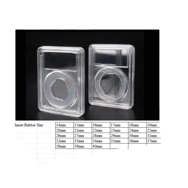 Coin Collection Ultrasonic Welding Graded PCGS Coin Slabs  with Adjust Insert Rubber Size