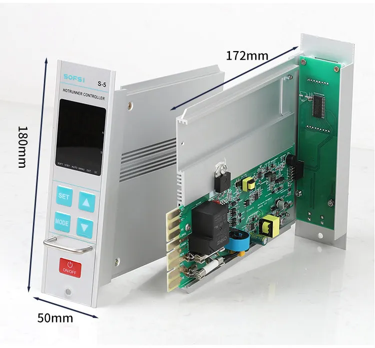 Factory S-5 Insert Hot Runner Temperature Controller Card, Dual Digital Overcurrent Overheat Fuse Protection Universal Plug Slot