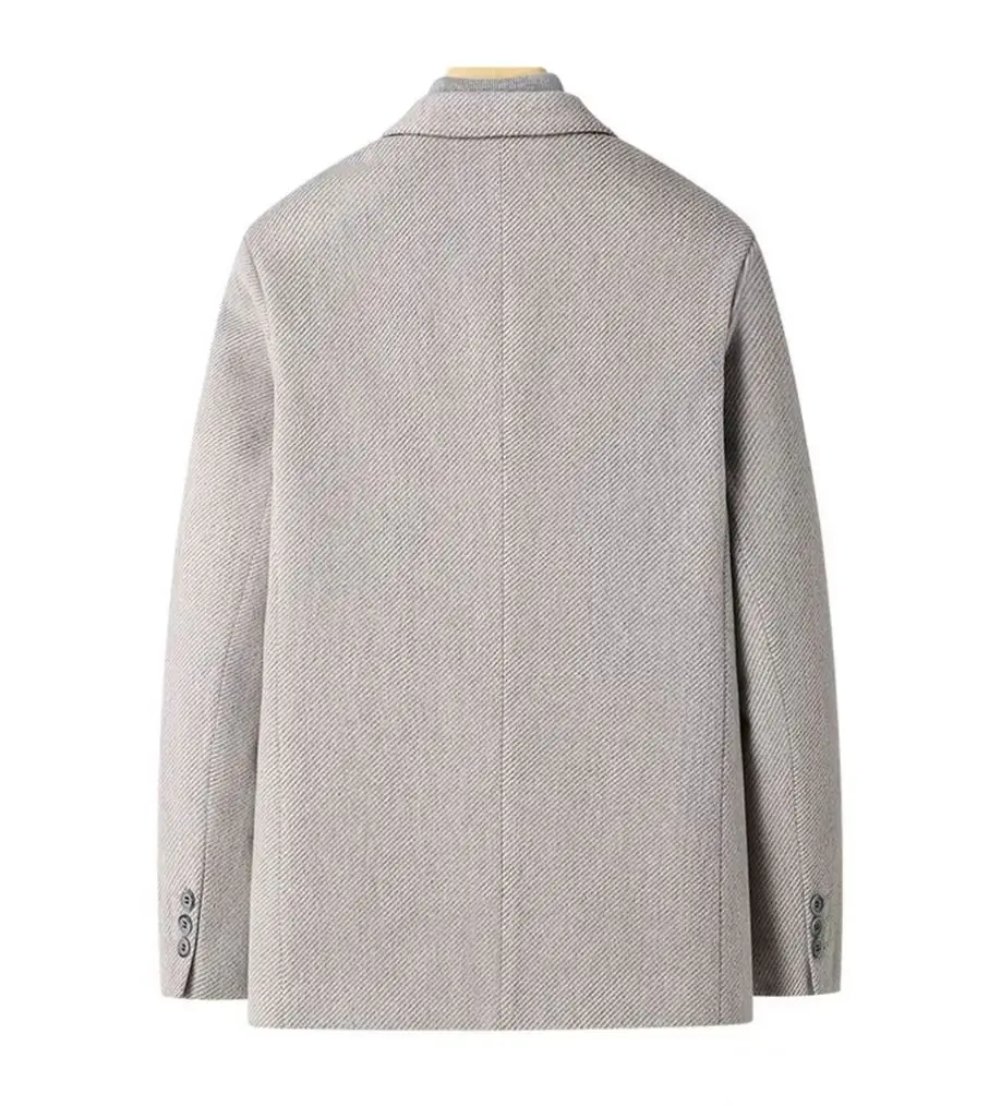 Casual Blazers Men Cashmere Coat British Stylish Vintage Male Business Jacket Handsome Trend Wool Overcoat_voghion.com