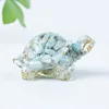 27 amazonite + gold foil