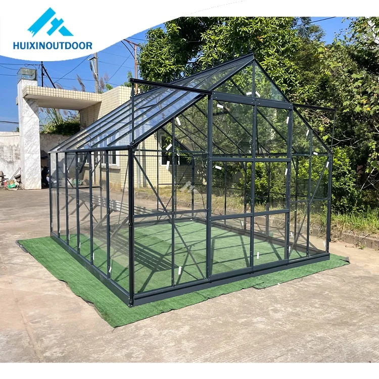NEW Design Unique Multi Span Greenhouses Easily Assembled Orangery Garden Glass Greenhouse