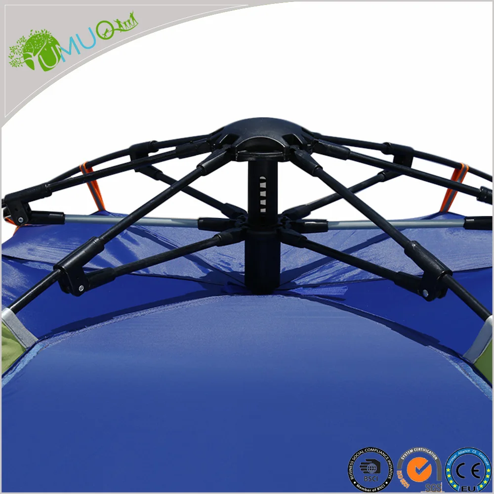 YumuQ 7.2' 1-2 Easy Pop up  Fishing Beach Tent Shade, Automatic Beach Canopy Sun Shelter For Outdoor