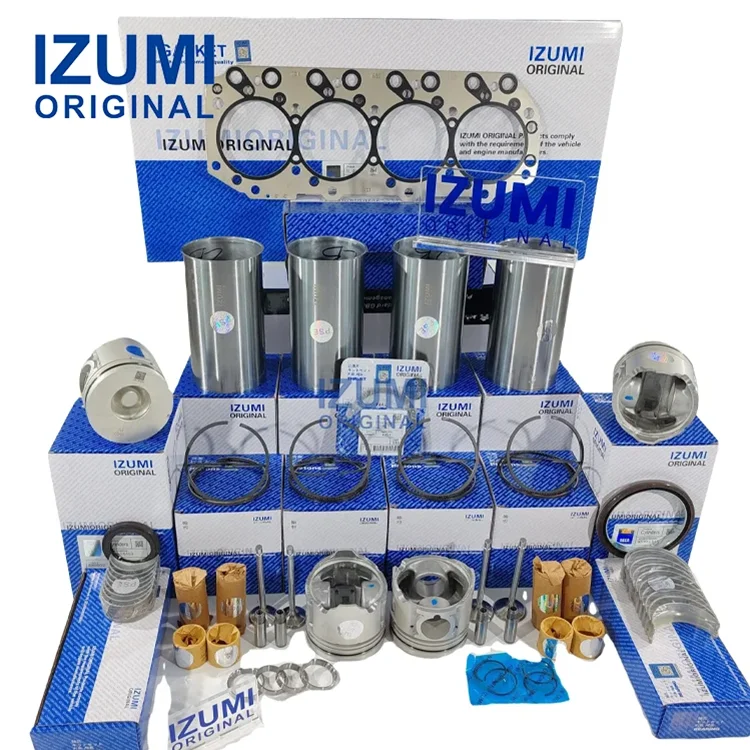 Оригинальный комплект для капитального ремонта дизельного двигателя IZUMI 4JG2 для автомобилей Isuzu