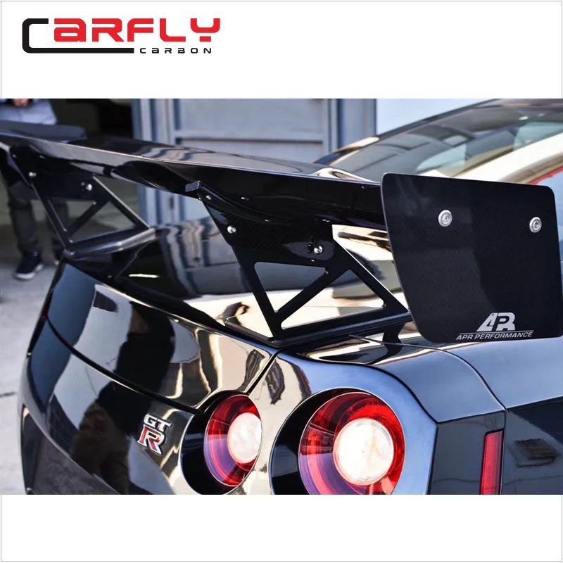 GTR R35用スタイルウィングダブルデッキカーボンファイバーリア