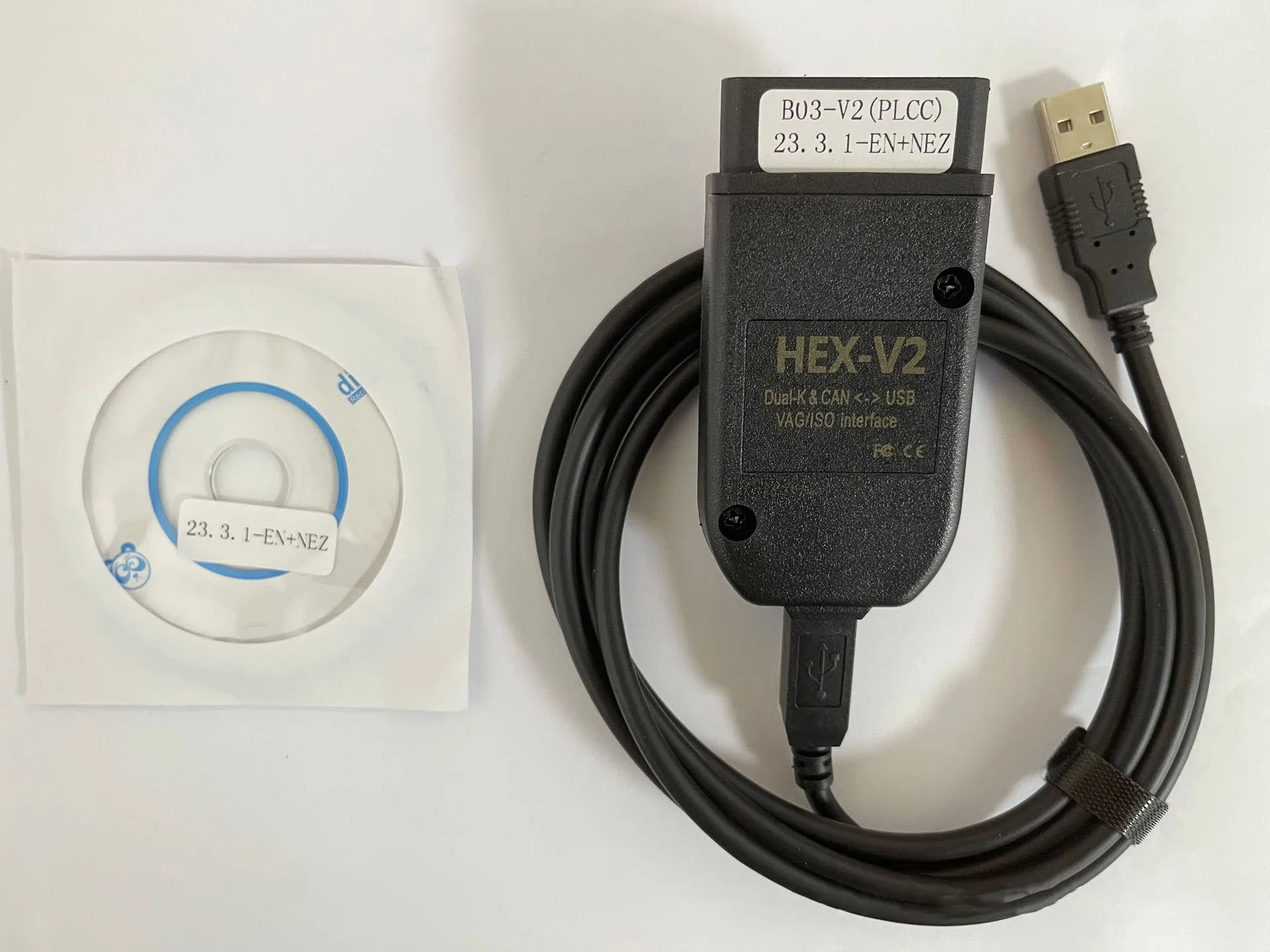 HEX V2 VAG V25.3 V24.7 VCDS 5053 AT162+FT232 for Volkswagen Audi and More