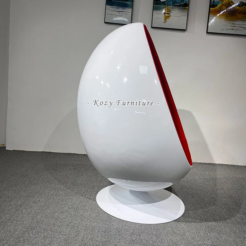 2024年新デザインアート家具 寝室用回転式シングルラウンドソファ