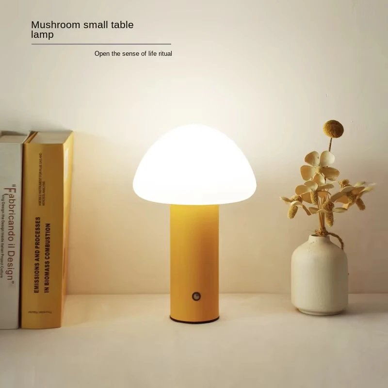 product mushroom shape rechargeable table lamp creative touch bluetooth connectivity clear bar nightlight for bedside  camping-39