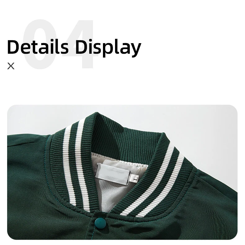 Custom High Quality Men Jackets And Coats Baseball Varsity Jacket Manufacture Unisex Baseball Letter
