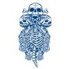 GZ-628  Floral Skeleton Star