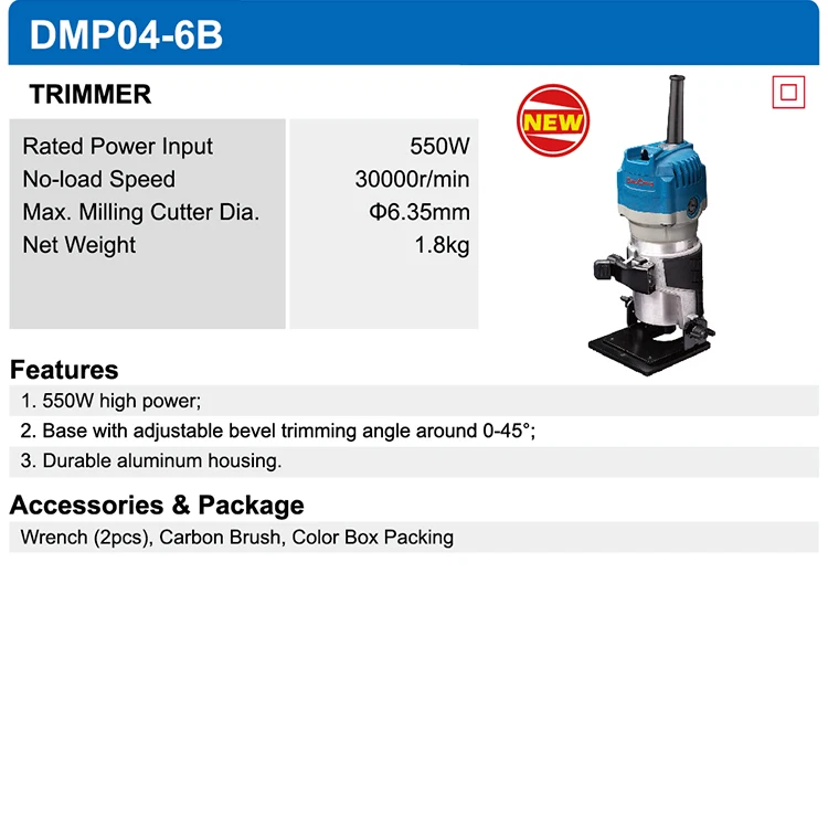 Dong Cheng 550W High Power Mini Hand Tool Paper Plastic Manual Trimmer Wood Edge Banding Trimmer