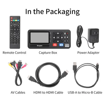 KingMa Hot HD DVD Video Converter Capture and Stream Video From RCA VHS to Digital Converter Box product image