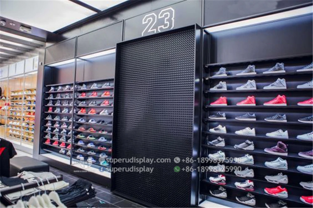 Source Small Sports Store Layouts Design Shoes Display Shelf Free