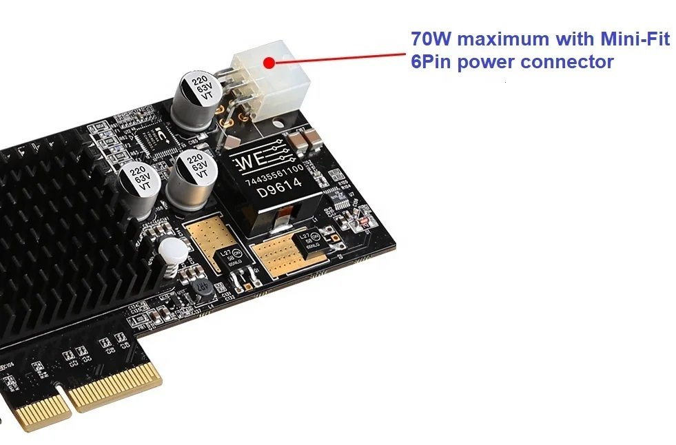 IOCREST 4 порта PCIe PoE Gigabit Ethernet Сетевая карта для Intel350 I350-T4 Проводная сетевая карта