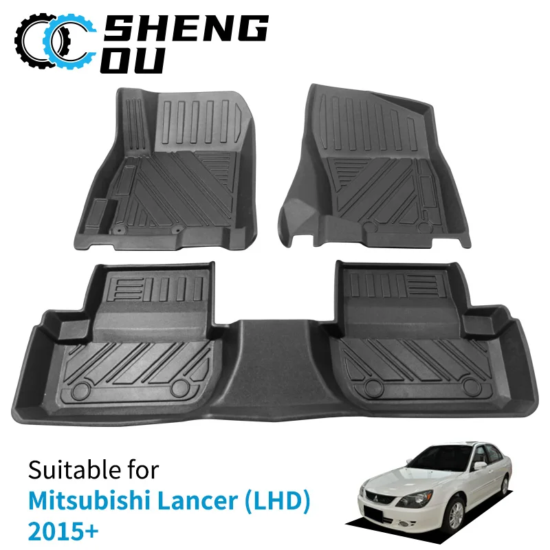 Tpe Car Floor Mat For Mitsubishi Lancer Nonskid Car Floor Mat 3d 5d