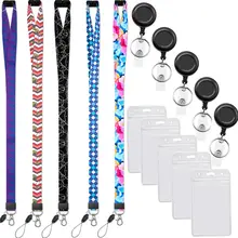 Wholesale High Quality Sublimation Lanyards Logo Custom With Retractable Id Badge Reel