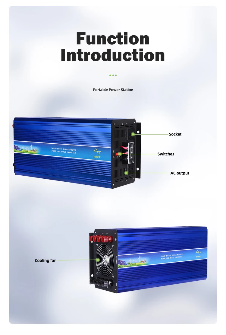 48v Over Thermal Protection 240v 220v Low Voltage Protection 7000w 50hz