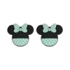 Mouse silicone Focal bead Mint Green SA18-Q