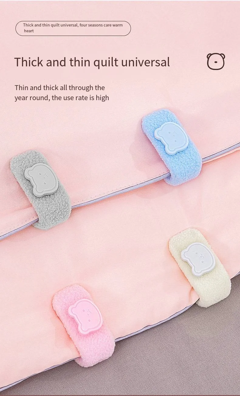 The new fleece quilt fixator is fixed without needle and cotton details