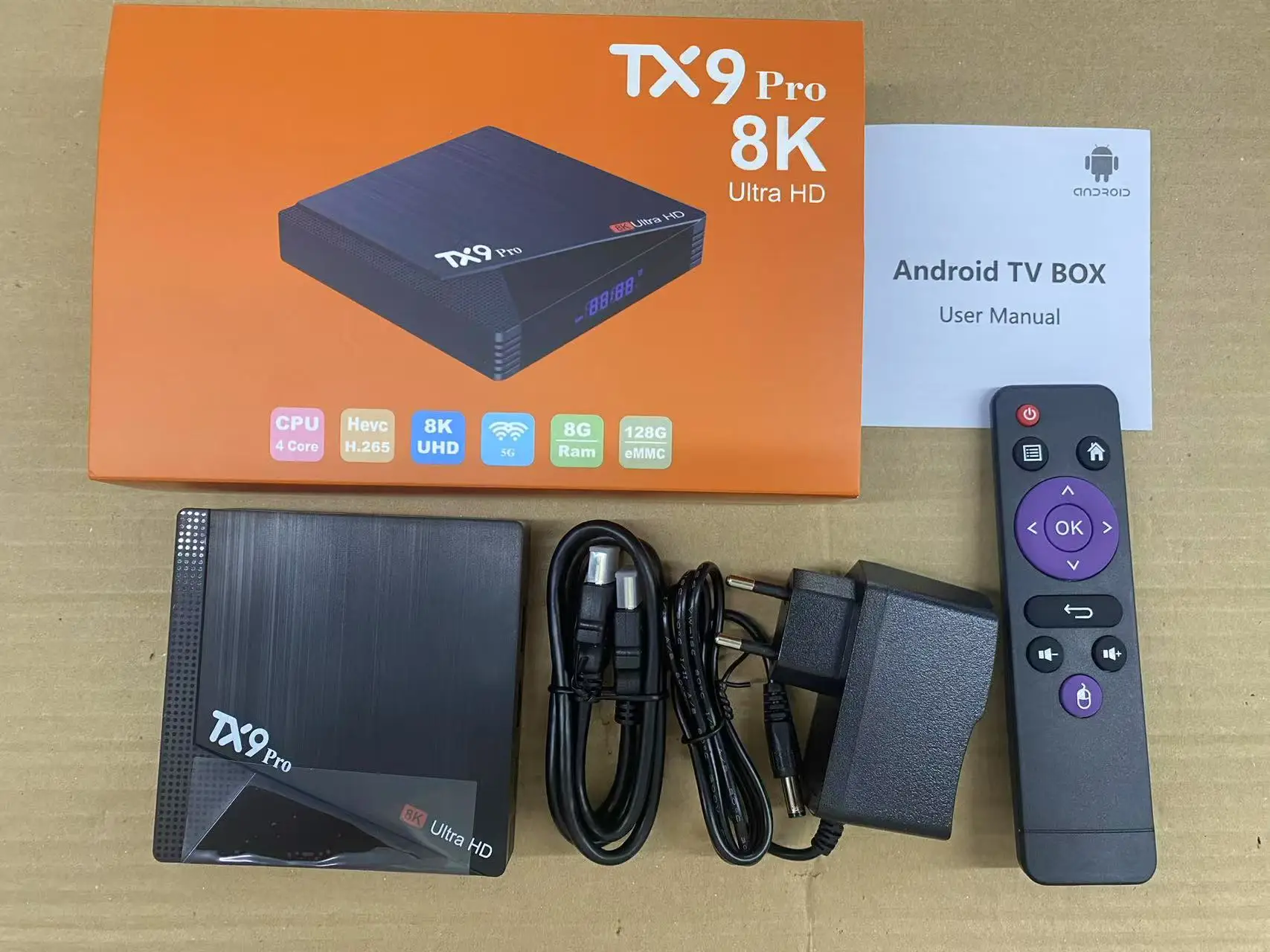Android TV Box 8GB 128GB TX9 Pro Smart Set Top Box