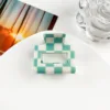 5 cm Corto a quadri arancioni e bianchi