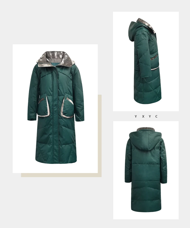 long down high shine puffer coat