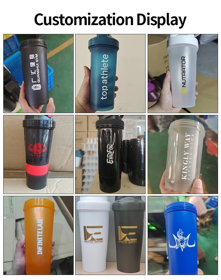 400ml 500ml 600ml 700ml 1300ml Plastic Wholesale Gym Custom Logo ...