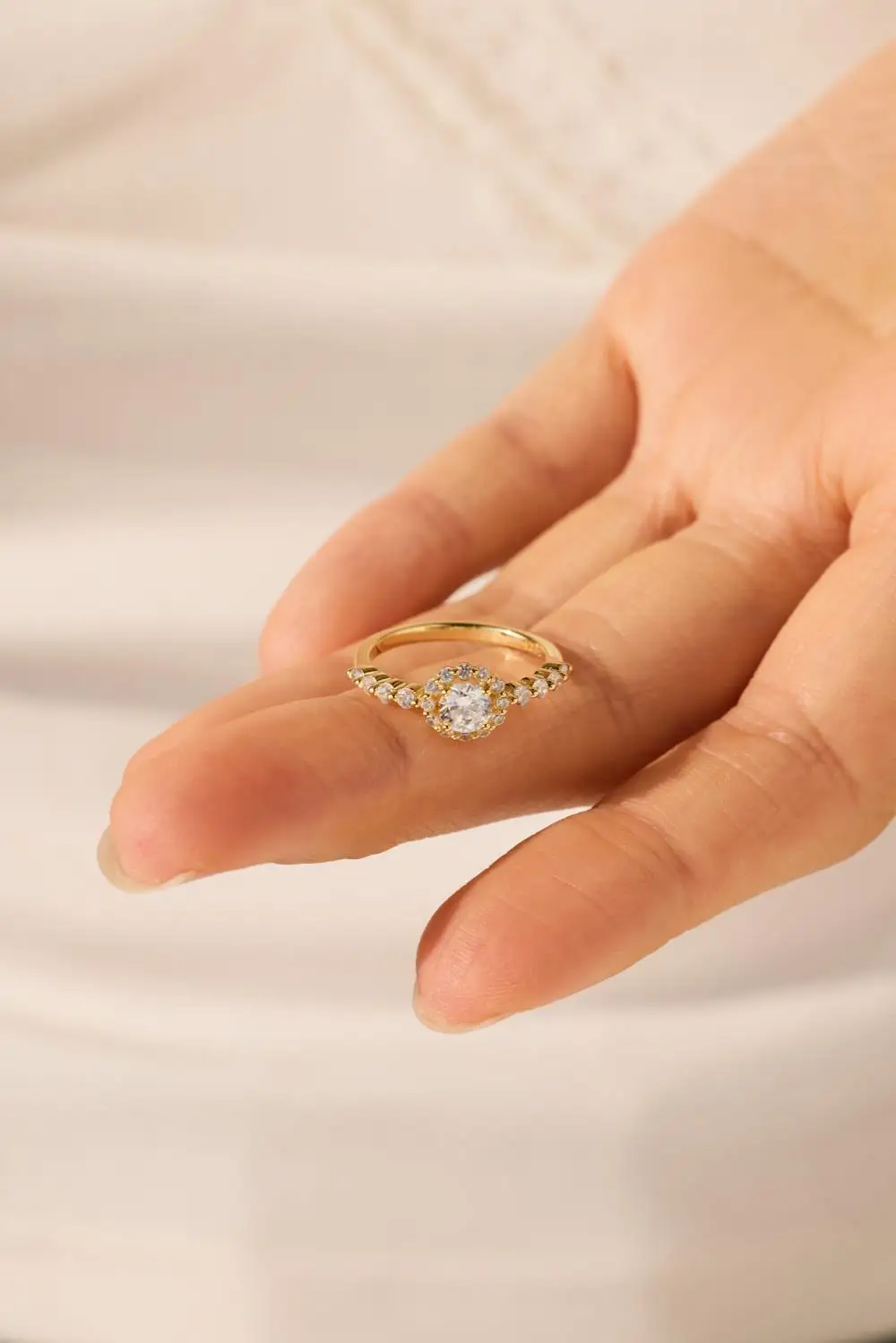 KAKODIY Zircon Large Stone 925 Sterling Silver Round Boutique Jewelry for Women Ring Wedding Ring detail 8