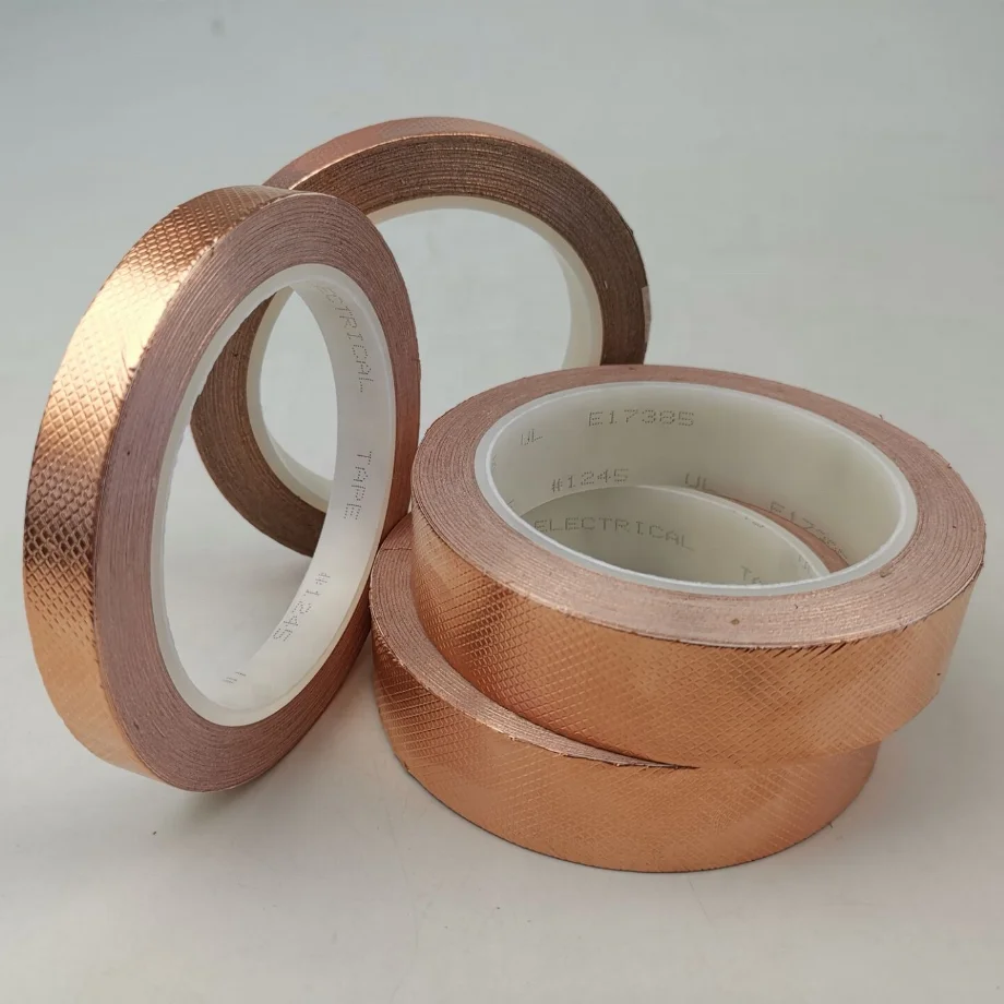 For 3M Die Cut Copper Foil Shielding Tape 1245 Embossed EMI Shielding with Water Activated Acrylic Adhesive for Masking Purpose