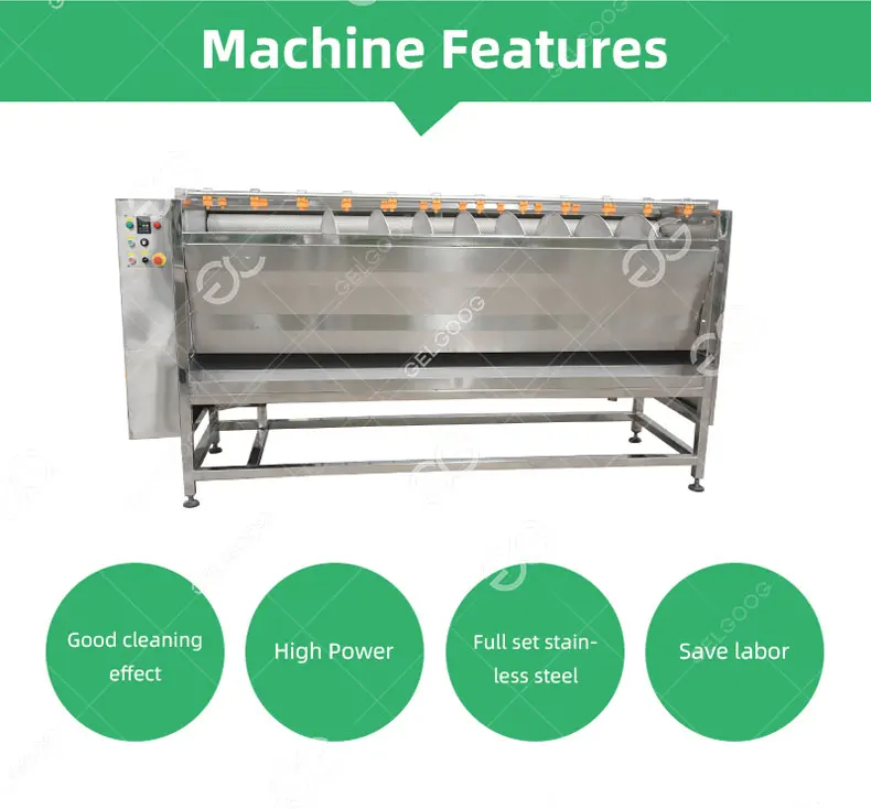 Brush Potato Peeling Cleaner Potato Cleaning Machine Price Potato