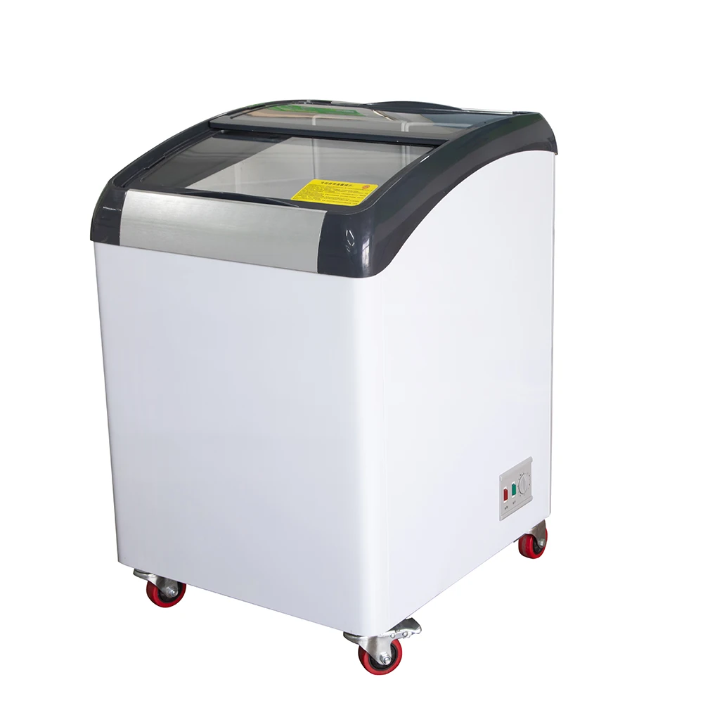 150L Small Counter Ice Cream Freezer Display Deep Freezer
