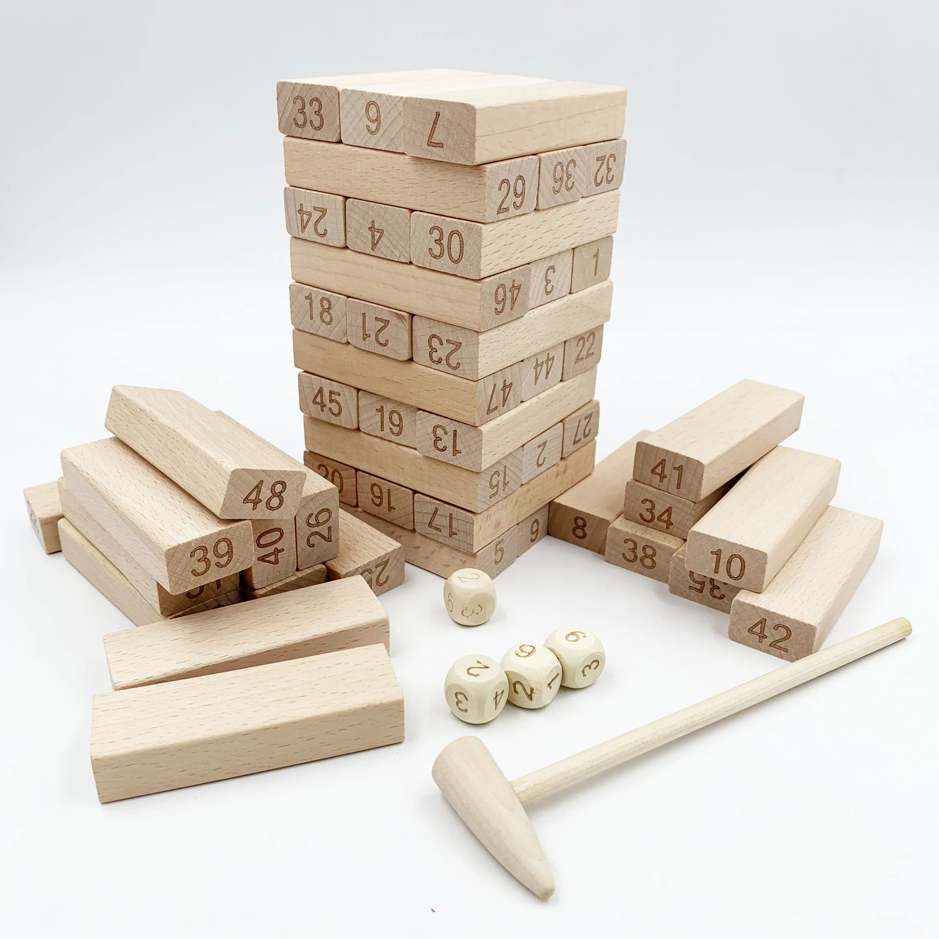 Pt Creative Wooden Building Blocks Stacking Game Wooden Blocks Stack