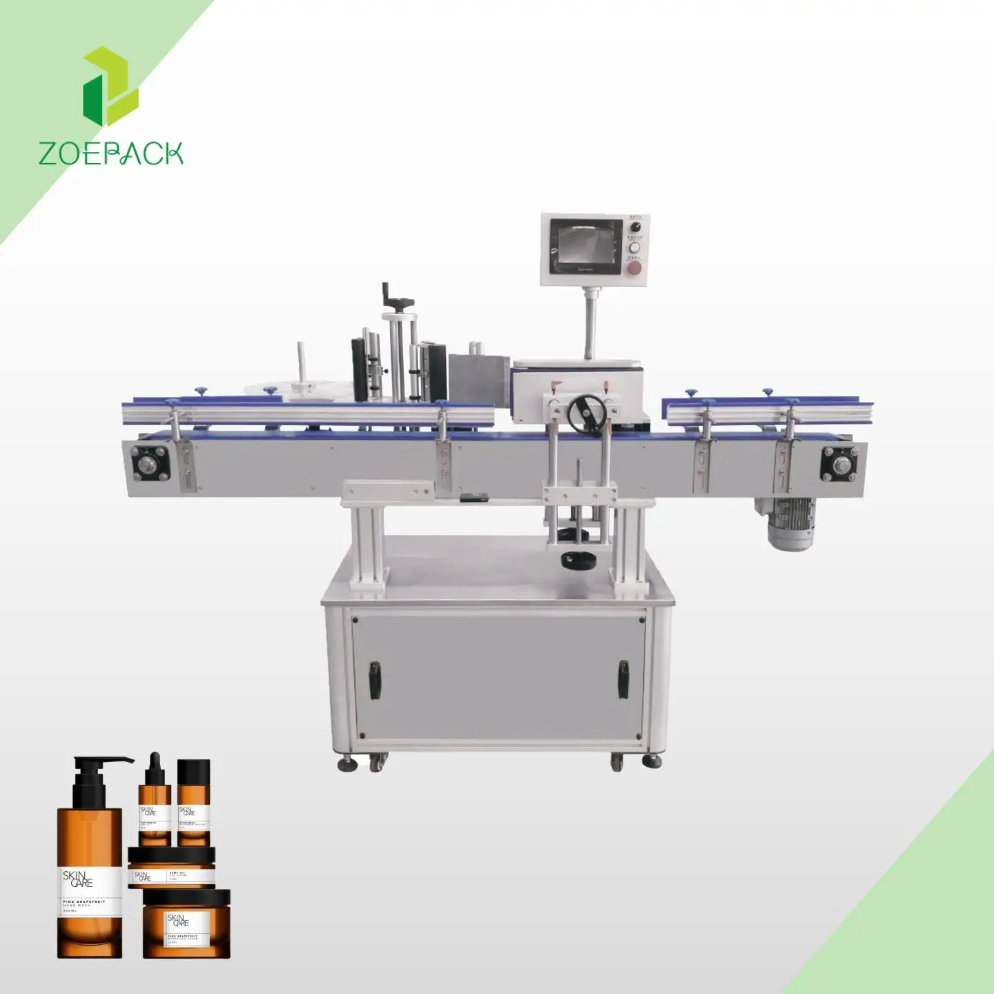 High Accuracy Automatic Household Cosmetic Plastic Bottles Labeling Machine