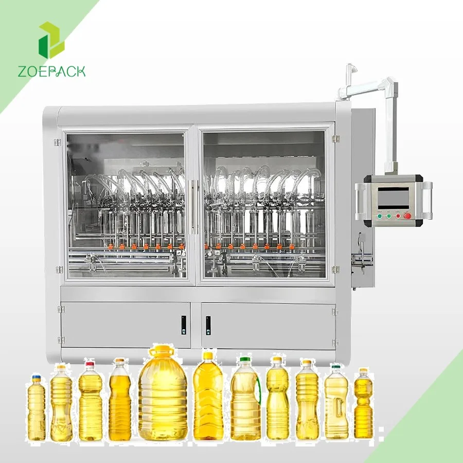 Factory Manufacturing Bottling Olive Oil Filling Machines Edible Oil Liquid Filling Machine Piston Pump Oil Filler