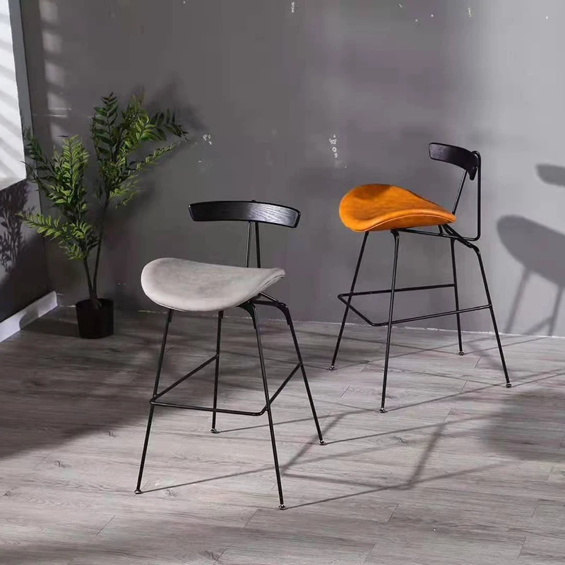 High Quality Commercial pp Stools bar Chairs Modern Stool Backrest
