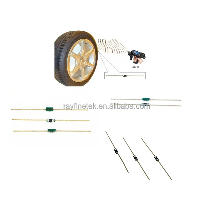 UHF RFID Spring Tire Tag Embedded Into Tire Production During Manufacturing Process