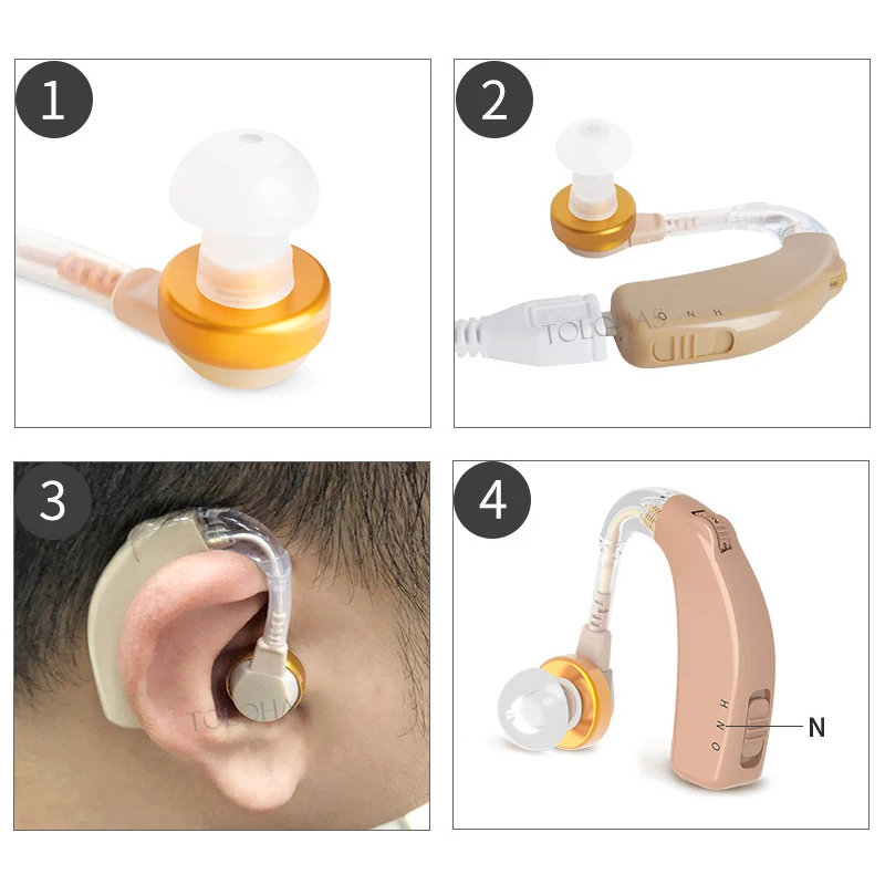 Lhxc108 Easy To Use Sound Amplifier Rechargeable Elderly Hearingaid
