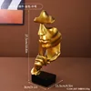 7116W-2807--El silencio es un adorno dorado--Oro--Tamaño mediano