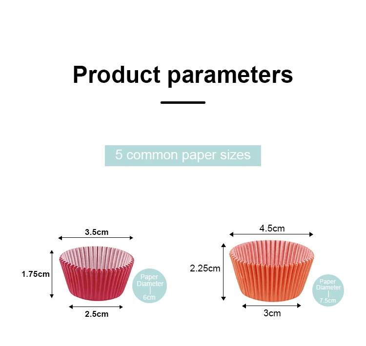 Factory Price Paper Muffin Cups Custom Pantone Cupcake Baking Cups