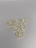 colorful Transparent crystal cat paw single