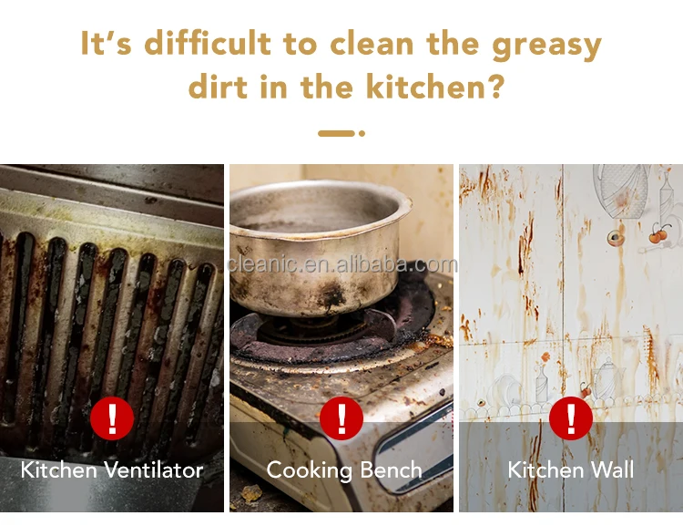 Kitchen Heavy Oil Stain And Grease Remover Multipurpose Kitchen
